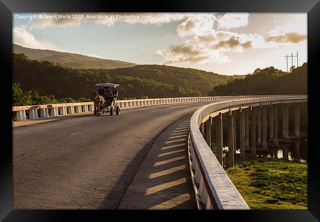 Horse & cart at Yaguanabo Framed Print by Jason Wells