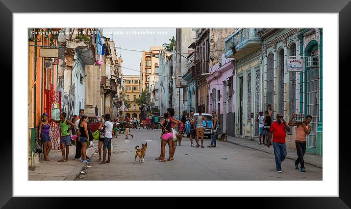 Centro Havana panorama Framed Mounted Print by Jason Wells