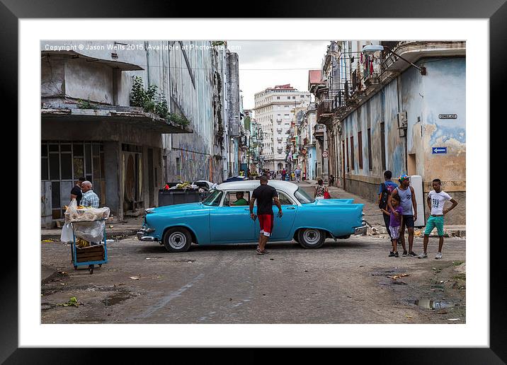 Calle Consulado in Havana Framed Mounted Print by Jason Wells