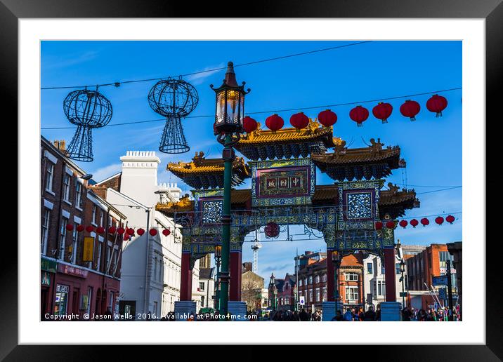 Lights & lanterns at Chinatown Framed Mounted Print by Jason Wells