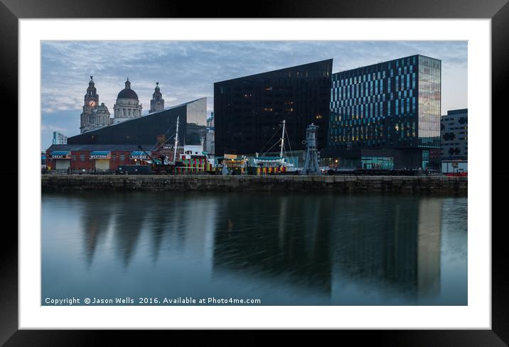 Mann Island & the Three Graces Framed Mounted Print by Jason Wells