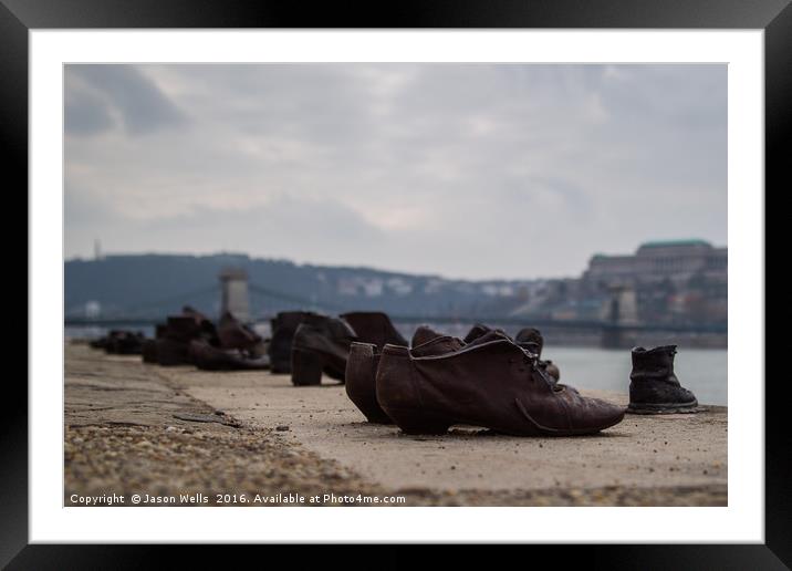 Shoes on the Danube Bank Framed Mounted Print by Jason Wells