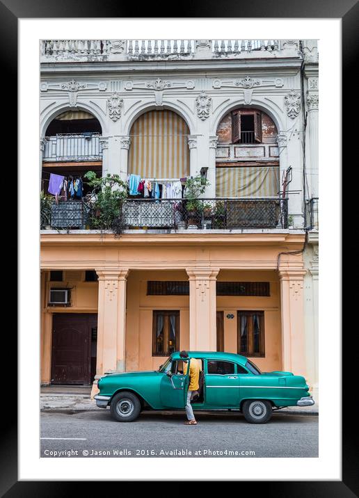 Local man getting into his car Framed Mounted Print by Jason Wells