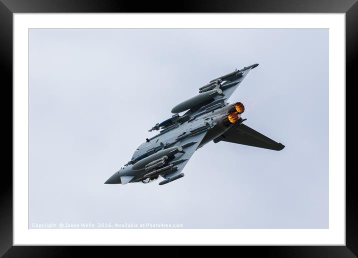 BAE Systems Typhoon loaded up with weapons Framed Mounted Print by Jason Wells