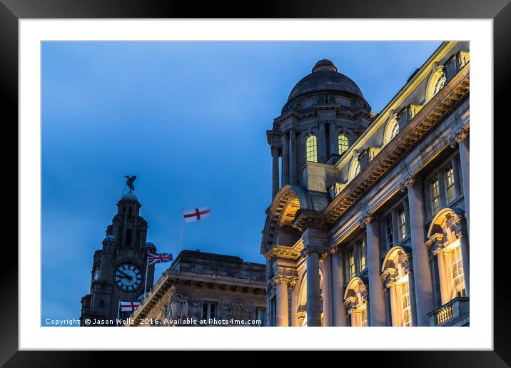 Three Graces at twilight Framed Mounted Print by Jason Wells