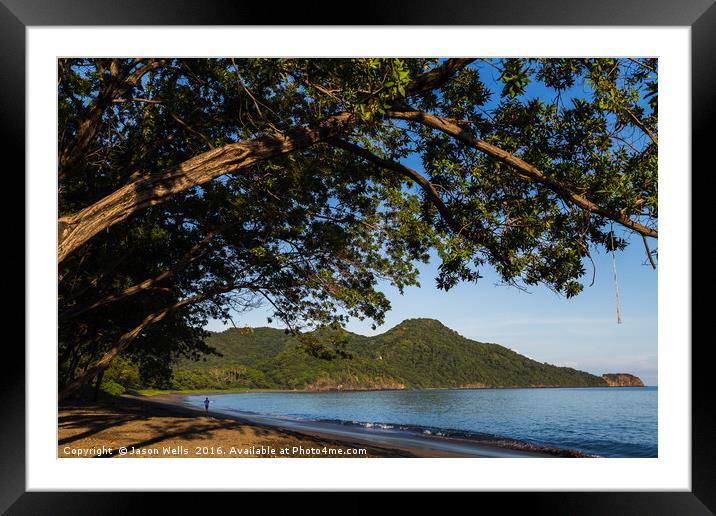 Sunrise on Playa Matapalo Framed Mounted Print by Jason Wells