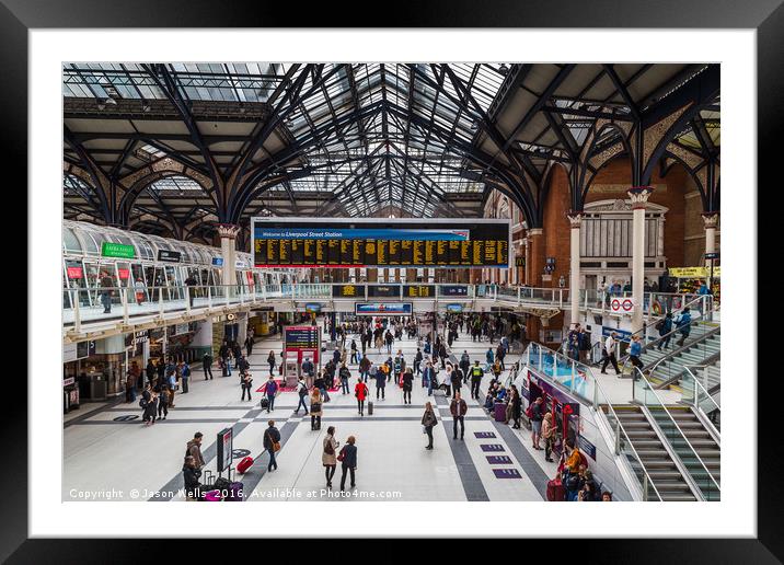 Liverpool Street train station Framed Mounted Print by Jason Wells