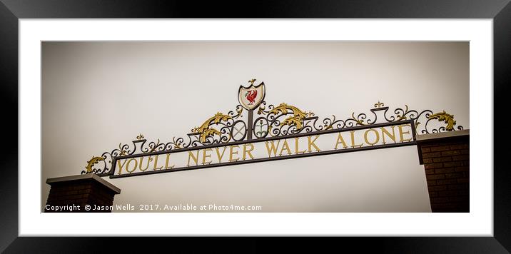 Shankly Gates Framed Mounted Print by Jason Wells