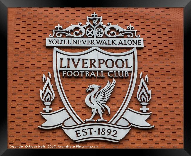 Liverpool FC club crest Framed Print by Jason Wells