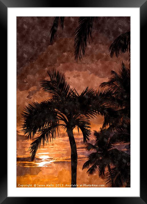 Dawn in Cayo Coco Framed Mounted Print by Jason Wells