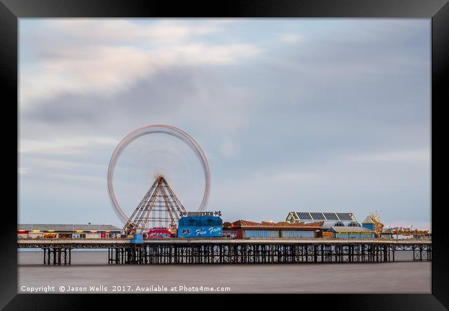 Wheel on the Central Pier Framed Print by Jason Wells