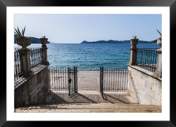 Gateway to the Adriatic Framed Mounted Print by Jason Wells