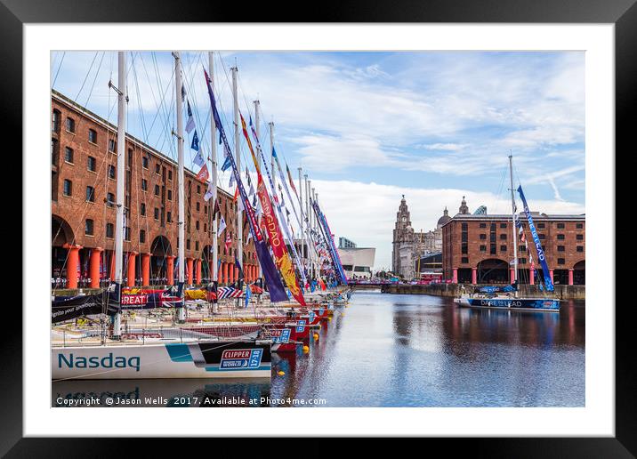 Dare to lead leaves its mooring in Liverpool Framed Mounted Print by Jason Wells