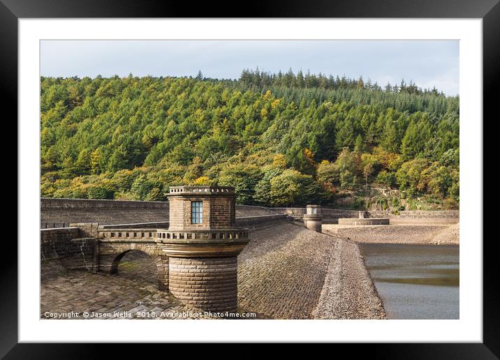 Ladybower Dam Framed Mounted Print by Jason Wells