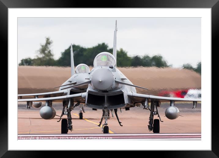 Royal Air Force Typhoon FGR.4 pair Framed Mounted Print by Jason Wells