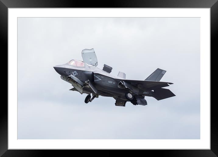 F-35B stealth fighter taking off Framed Mounted Print by Jason Wells