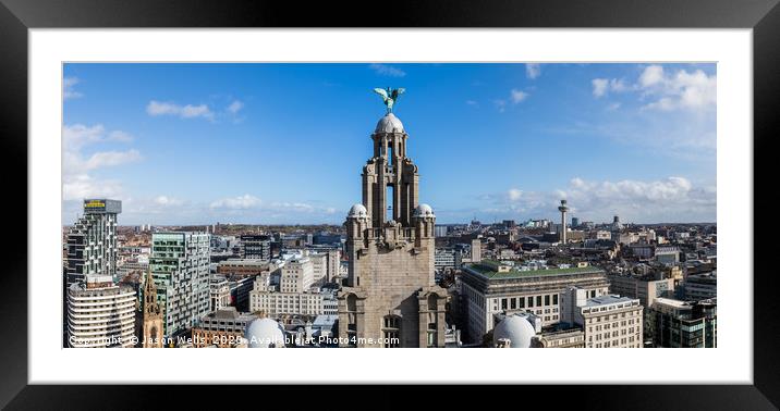 Panorama of Liverpool Framed Mounted Print by Jason Wells