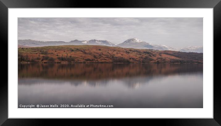 Old Man of Coniston panorama Framed Mounted Print by Jason Wells