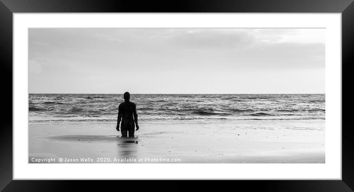 Iron Man by the waters edge Framed Mounted Print by Jason Wells