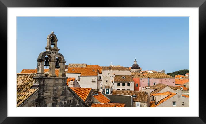 Pretty rooftops of Dubrovnik Framed Mounted Print by Jason Wells