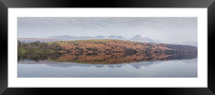 Slopes above Coniston Water Framed Mounted Print by Jason Wells