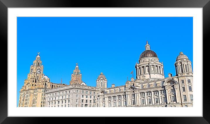 Top of the Three Graces Framed Mounted Print by Jason Wells