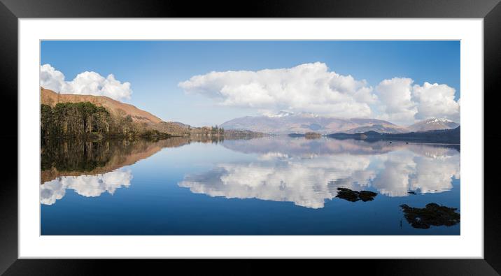 Geese on Derwent Water Framed Mounted Print by Jason Wells