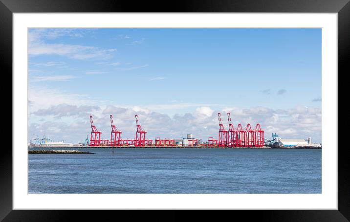 Liverpool dock panorama Framed Mounted Print by Jason Wells