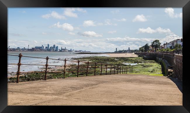 Slipway down to the River Mersey Framed Print by Jason Wells