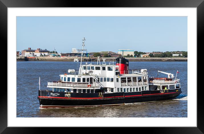 Royal Iris preparing to dock in Liverpool Framed Mounted Print by Jason Wells