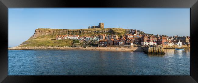 St Marys Church perched on the East cliff of Whitb Framed Print by Jason Wells
