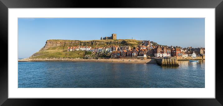 St Marys Church perched on the East cliff of Whitb Framed Mounted Print by Jason Wells