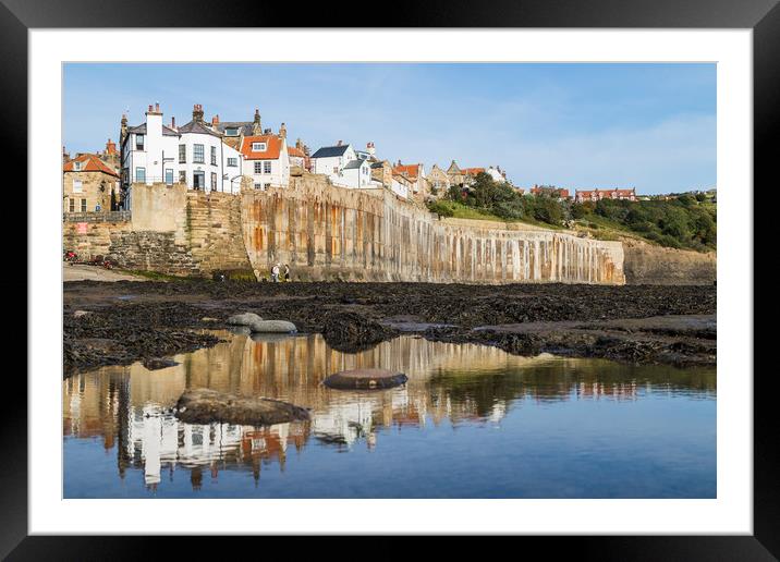 Reflections of Robin Hoods Bay Framed Mounted Print by Jason Wells