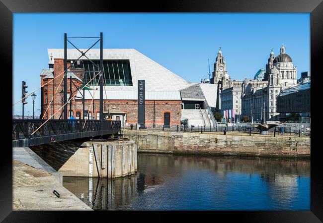 Bridge linking Pier Head with the Albert Dock Framed Print by Jason Wells