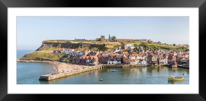 Whitby panorama Framed Mounted Print by Jason Wells