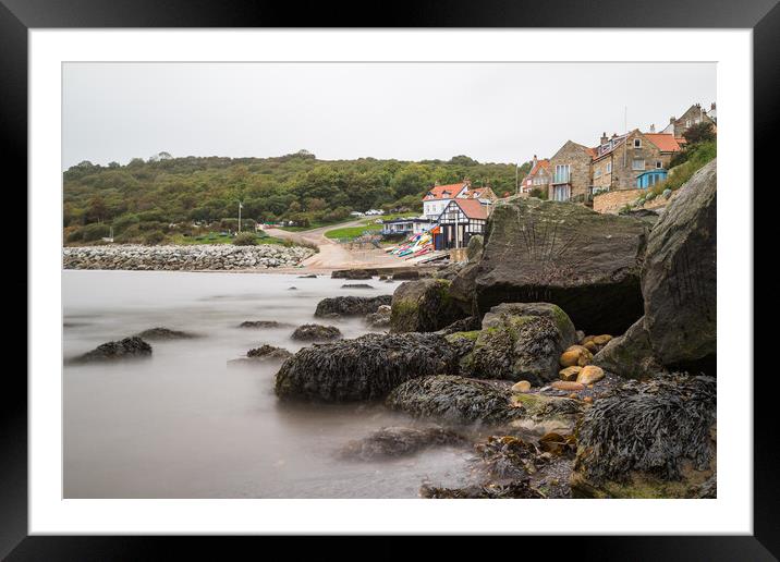 Rising tide at Runswick Bay Framed Mounted Print by Jason Wells