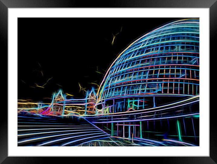 The Scoop on the banks of The Thames Framed Mounted Print by Jason Wells