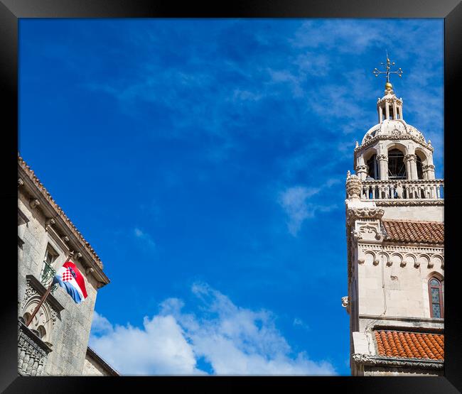 Blue sky above the Cathedral of Saint Mark Framed Print by Jason Wells