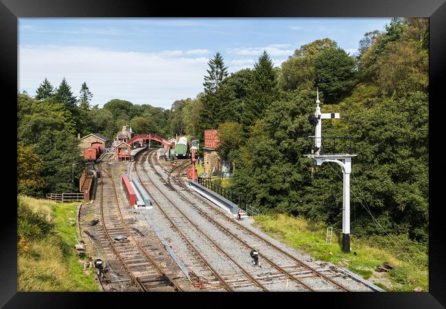 Goathland train station Framed Print by Jason Wells