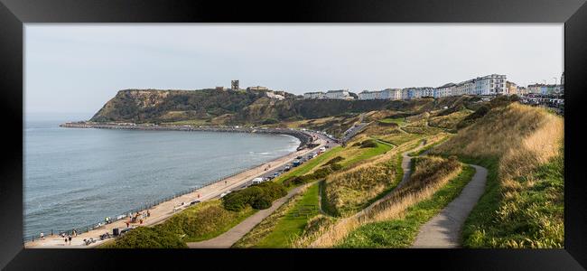 Pathways on the hillside leading down to the North Framed Print by Jason Wells