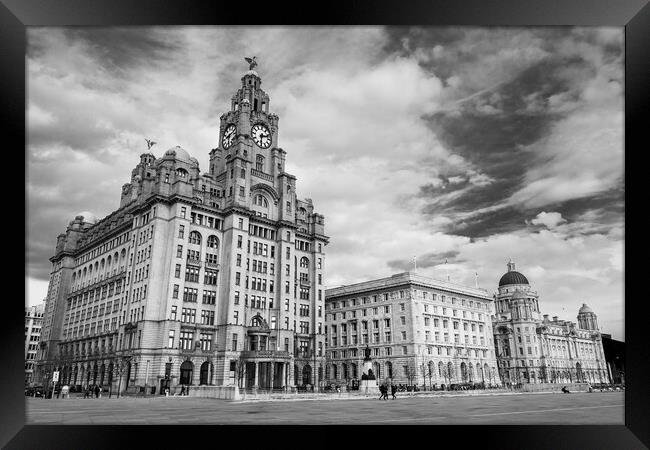Iconic Three Graces of Liverpool Framed Print by Jason Wells