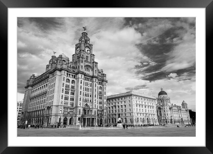 Iconic Three Graces of Liverpool Framed Mounted Print by Jason Wells