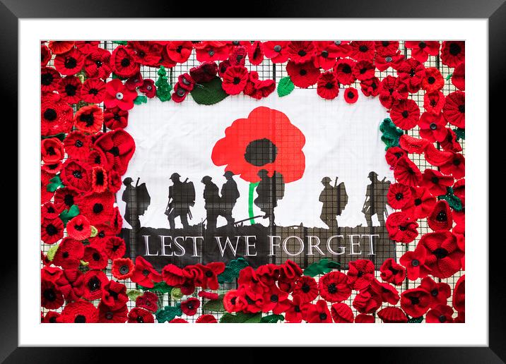 Lest we forget Framed Mounted Print by Jason Wells