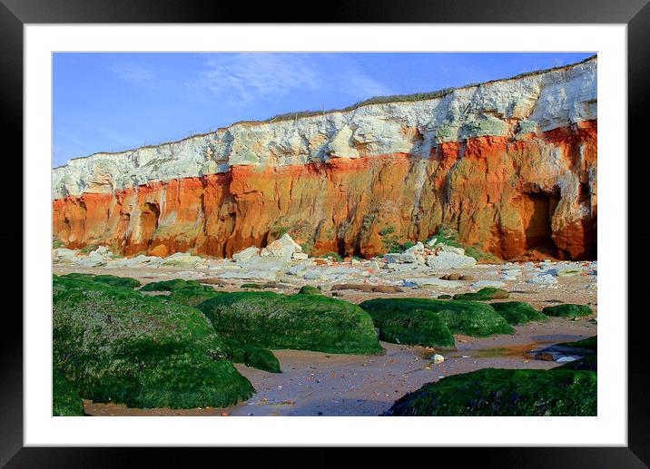 Old Hunstanton beach Framed Mounted Print by Jason Wells