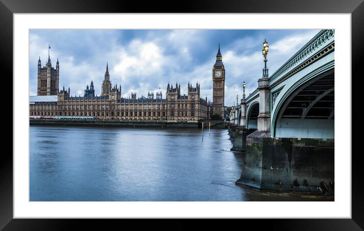 Houses of Parliament at twilight Framed Mounted Print by Jason Wells