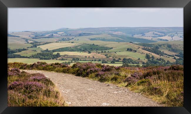 Looking over Stiperstones in Shropshire Framed Print by Jason Wells