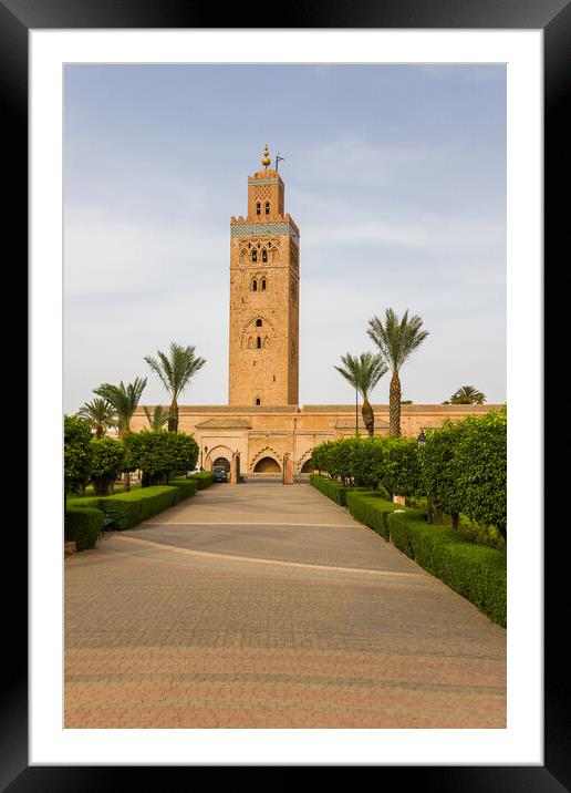 Koutoubia mosque in Marrakesh Framed Mounted Print by Jason Wells