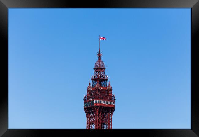 Top of the Blackpool Tower Framed Print by Jason Wells