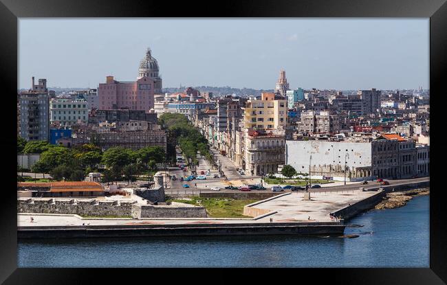 Overlooking Havana Bay Framed Print by Jason Wells