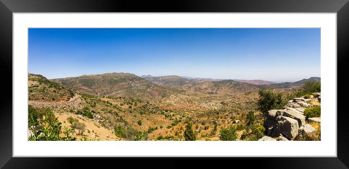 Panorama of the Atlas Mountains Framed Mounted Print by Jason Wells